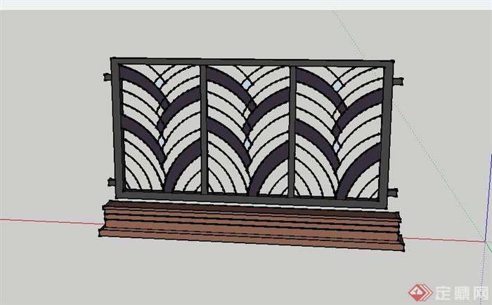 护栏模型室内装饰设计图的简单介绍